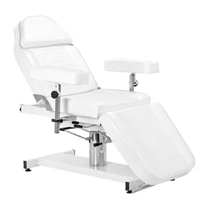 Fotel kosmetyczny hydrauliczny Sillon A 210DH z kołyską biały - dostępny w 48h