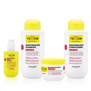 Yellow Professional Color Care, zestaw do włosów farbowanych, szampon + odżywka + maska + serum