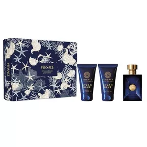 Versace Pour Homme Dylan Blue zestaw prezentowy dla mężczyzn: woda toaletowa 50ml, żel pod prysznic 50ml, balsam po goleniu 50ml