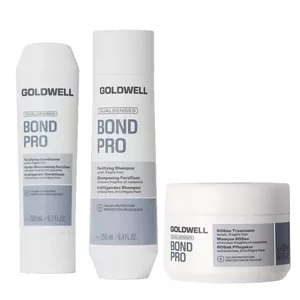 Goldwell Dualsenses Bond Pro, zestaw do włosów cienkich i osłabionych, szampon + odżywka + kuracja