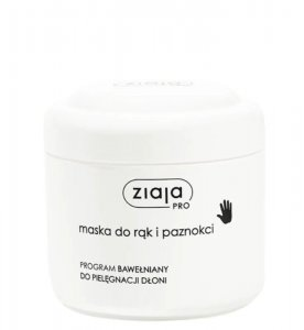 Ziaja Pro, maska do rąk i paznokci z bawełną, 250ml