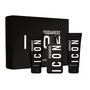 Dsquared2 Icon Pour Homme zestaw woda perfumowana spray 100ml + żel pod prysznic 100ml + balsam po goleniu 100ml (M)