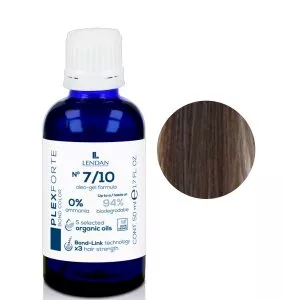 Lendan Plex Forte Bond Color, farba do włosów do trwałej lub półtrwałej koloryzacji, 7/10, 50ml