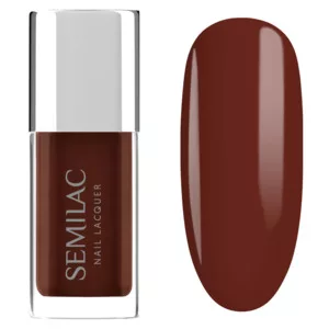 Semilac, klasyczny lakier do paznokci, 124 Chestnut, 9ml