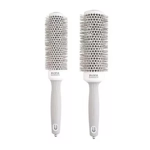 Olivia Garden Expert Blowout Speed Wavy Bristles, White&Grey, zestaw szczotek do suszenia włosów, 35mm + 45mm