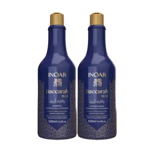 INOAR Baccarah Duo, odżywiający i wygładzający zestaw do włosów, szampon + odżywka, 2x500ml