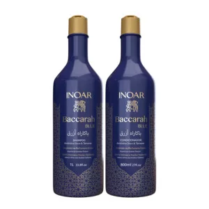 INOAR Baccarah Duo, odżywiający i wygładzający zestaw do włosów, szampon + odżywka, 1000ml + 800ml