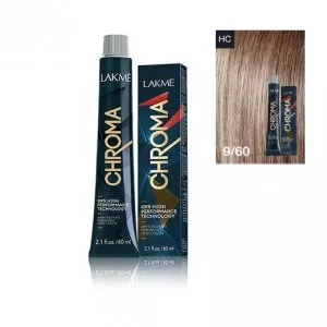 Lakme Chroma, farba do włosów o łagodnej formule, 9/60, 60ml