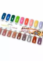 Wzornik do lakierów Semilac z kolekcji Sweets & Love