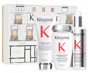 Kerastase Premiere Trio, zestaw prezentowy do naprawy włosów, 250ml x2 + 200ml