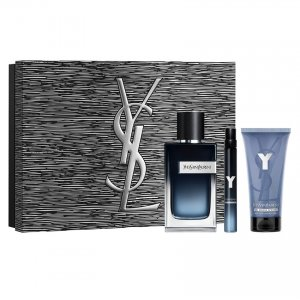 Yves Saint Laurent Y Pour Homme zestaw woda perfumowana spray 60ml + żel pod prysznic 50ml + miniatura wody perfumowanej spray 10ml (M)