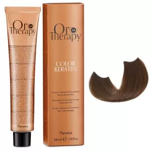 Fanola Oro Therapy Color Keratin, farba do trwałej koloryzacji bez amoniaku, 6.3, 100ml