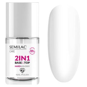Semilac Hard & Glossy, baza i top hybrydowy 2in1, 7ml