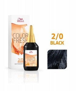 Wella Color Fresh, farba demipermanentna do włosów, 2/0, 60ml