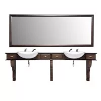 Konsoleta barberska Panda Empire, podwójna