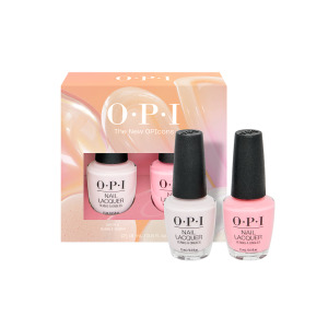 OPI Nail Lacquer OPIcons, zestaw klasycznych lakierów do paznokci, bun & bath, 2x15ml