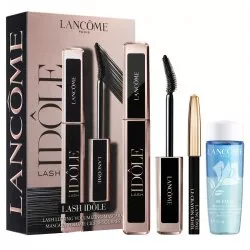Lancome Lash Idole Mascara Gift Set zestaw tusz do rzęs 01 Glossy Black 8ml + mini kredka do oczu 01 Noir 0.7g + płyn do demakijażu oczu 30ml