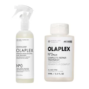 Olaplex, zestaw kuracji odbudowujących, No.0 + No.3