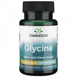 Swanson AjiPure glicyna 500mg 60 kaps