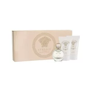 Versace Eros Pour Femme zestaw woda perfumowana 5ml + balsam do ciała 25ml + żel pod prysznic 25ml (W)