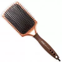 Fox Paddle Brush Nylon, płaska szczotka do włosów, antypoślizgowa rączka, wbudowany szpikulec