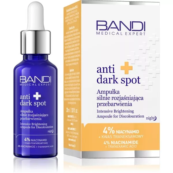 Bandi Medical Expert anti dark spot, ampułka silnie rozjaśniająca przebarwienia do twarzy, 30ml