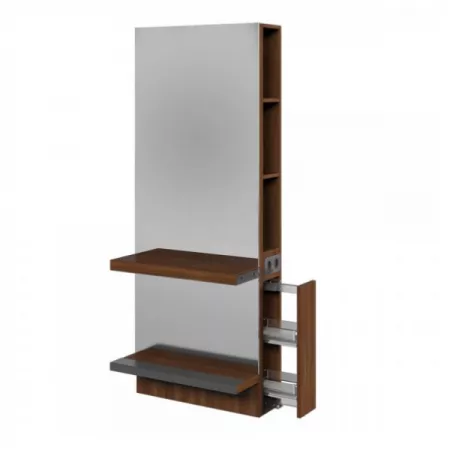 Konsoleta fryzjerska Panda Simple z półkami, jednostronna