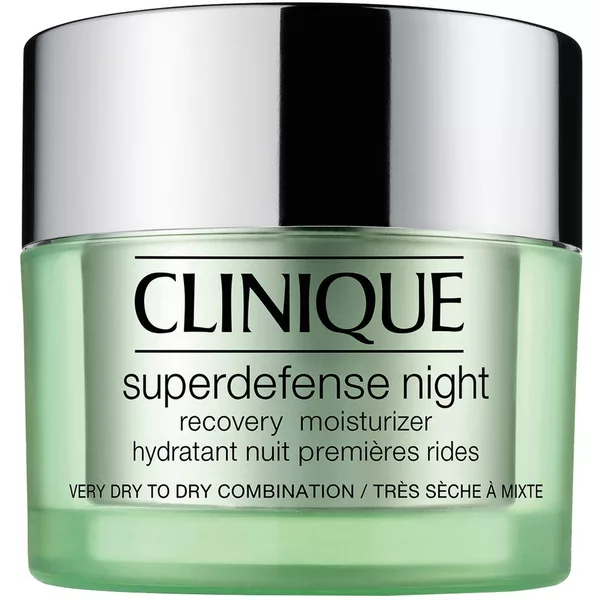 Clinique Superdefense Night Recovery Moisturizer 1/2 Very Dry To Dry Combination regenerujący krem na noc 50ml