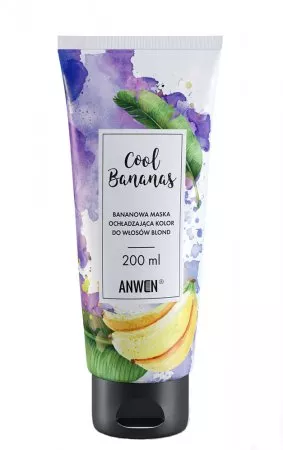 Anwen Cool Bananas, maska ochładzająca kolor do włosów blond, 200ml