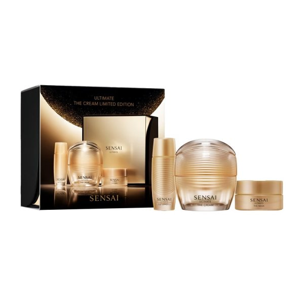 Sensai Ultimate zestaw krem do twarzy 40ml + odżywczy balsam 16ml + maska do twarzy 15ml