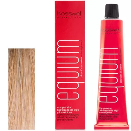Kosswell Equium 10.1, Profesjonalna farba do włosów, Ekstra jasny popielaty blond, 60ml