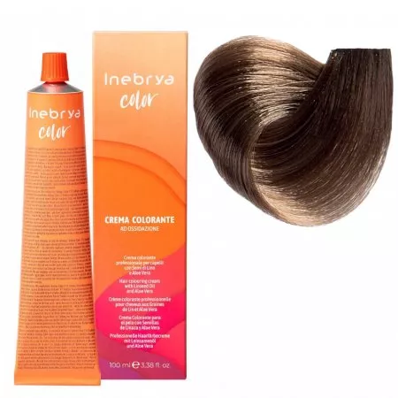Inebrya Color, farba do włosów, koloryzacja trwała, 6/0, 100ml