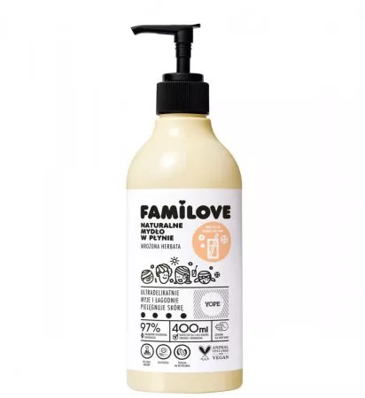 Yope Familove, mydło w płynie, mrożona herbata, 400ml
