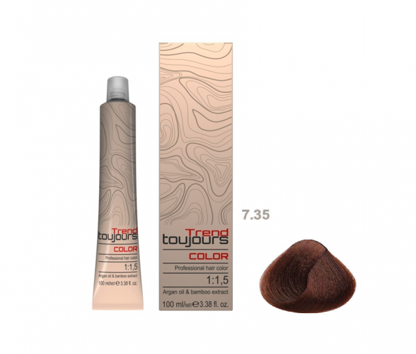 Trend Toujours Professional Color Care, farba do włosów, 7.35, 100ml