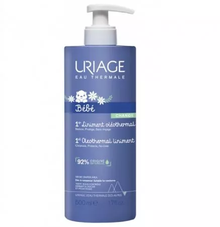 Uriage Bebe 1st Oleothermal Liniment oletermiczny krem do pielęgnacji okolic pieluszkowych dla dzieci 500ml