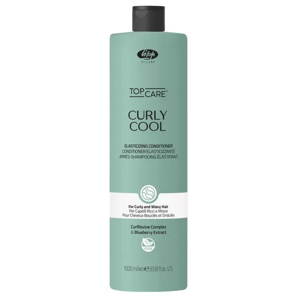 Lisap Top Care Curly Cool, nawilżająca odżywka do włosów kręconych, 1000ml