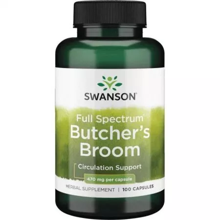 Swanson Butcher's broom 470mg 100caps