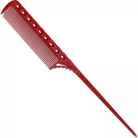 Y.S. Park, grzebień ze szpikulcem, model 107, czerwony