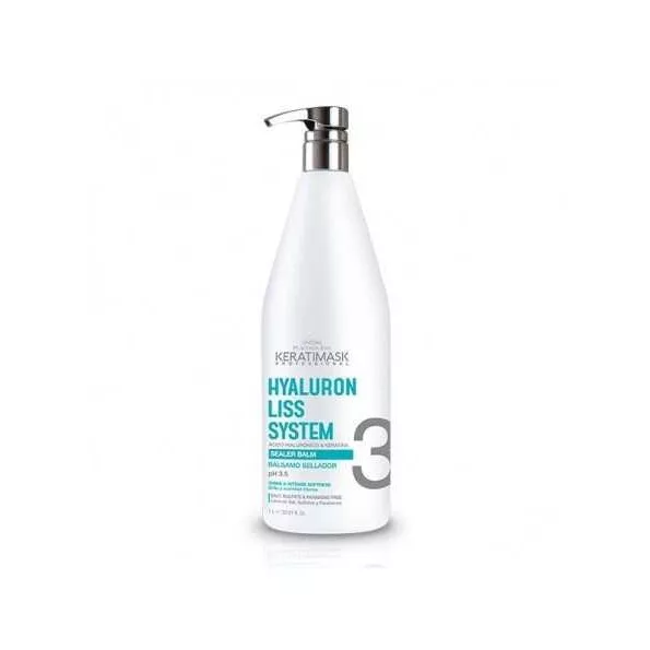 Placenta Life Keratimask Hyaluron Liss, balsam uszczelniający włosy do nanoplastii, 1000ml - data ważności (6.2026)