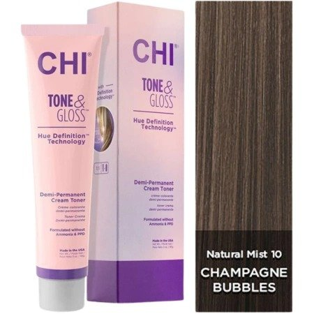 CHI Tone & Gloss, toner do włosów, Champagne Bubbles, 85g