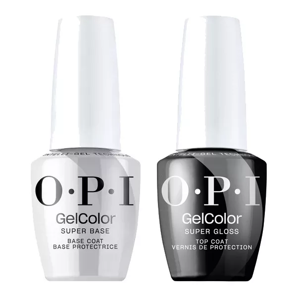 OPI Gel Color Intelli-Gel System, zestaw do paznokci baza + top, 2x15ml