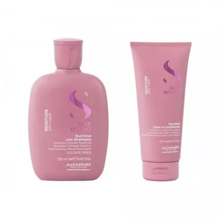 Alfaparf Milano Semi di Lino Moisture, zestaw nawilżający włosy, szampon + odżywka