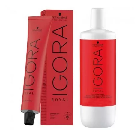 Schwarzkopf Igora Royal, gotowy zestaw do koloryzacji: farba + developer