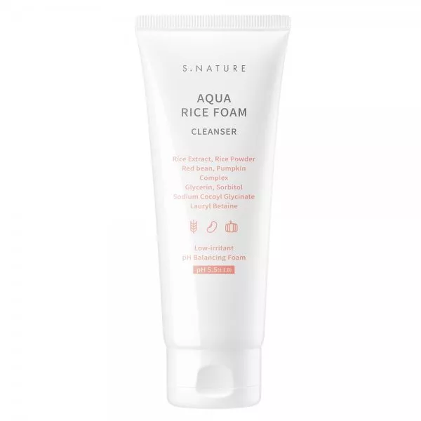 S. Nature Aqua Rice Foam Cleanser ryżowa pianka do mycia twarzy 80ml