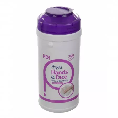 PDI Hygea Hands & Face, chusteczki do mycia i pielęgnacji twarzy i rąk, 185x130mm, 125szt.