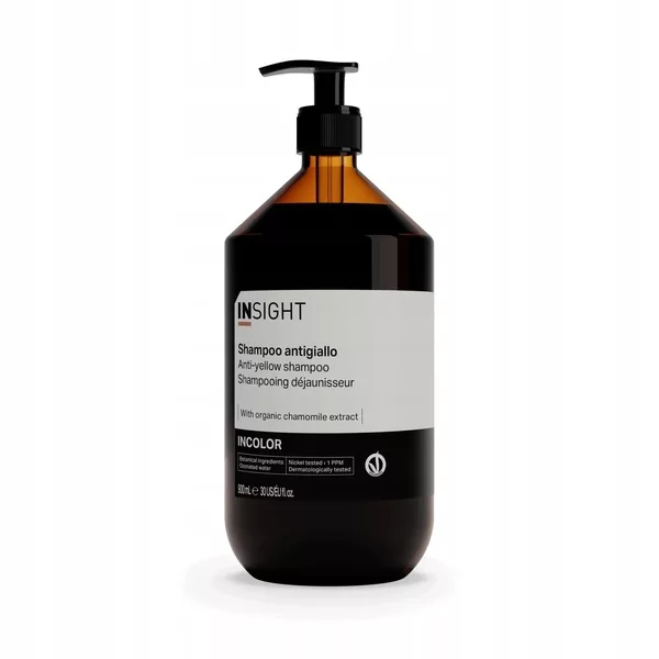 InSight Incolor Anti-Yellow Shampoo, szampon niwelujący żółte odcienie, 900ml