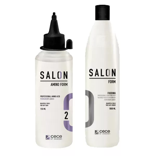CeCe Form, zestaw do trwałej ondulacji dla włosów farbowanych, utrwalacz 1000ml + płyn 2 150ml