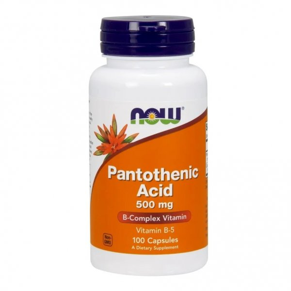 Now Foods Pantothenic Acid 500mg suplement diety 100 kapsułek