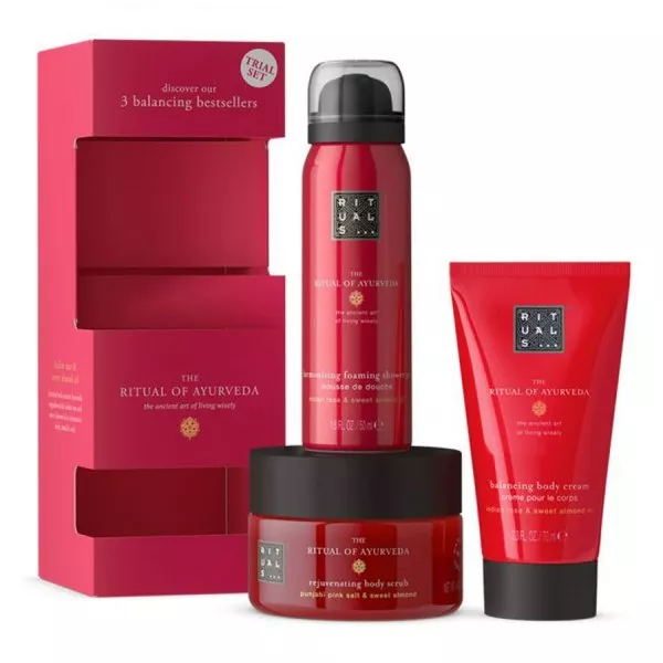 Rituals The Ritual of Ayurveda zestaw prezentowy, pianka + peeling + krem do ciała