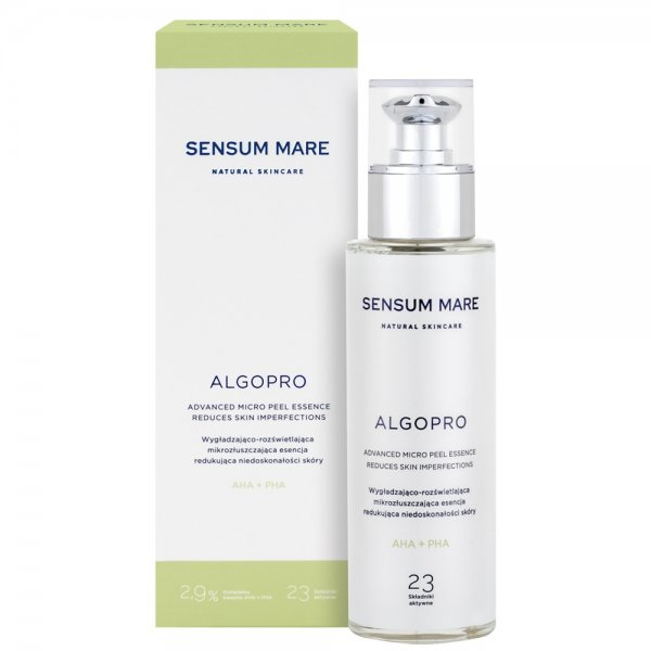 Sensum Mare Algopro wygładzająco-rozświetlająca mikrozłuszczająca esencja redukująca niedoskonałości skóry 100ml